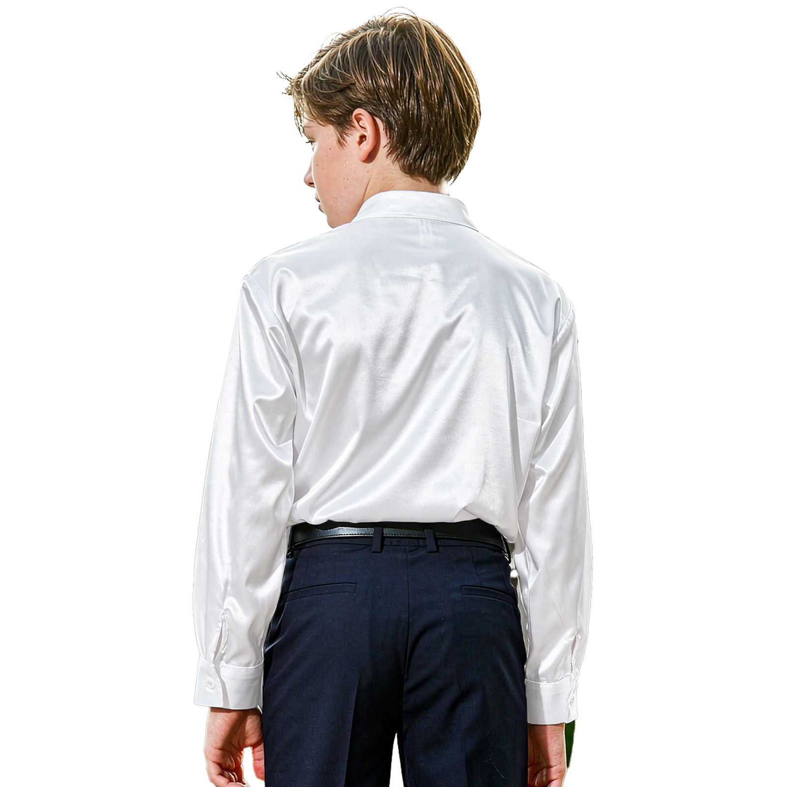 Kemeja Satin Bergaya Abad Pert - Tops ulasan dan harga